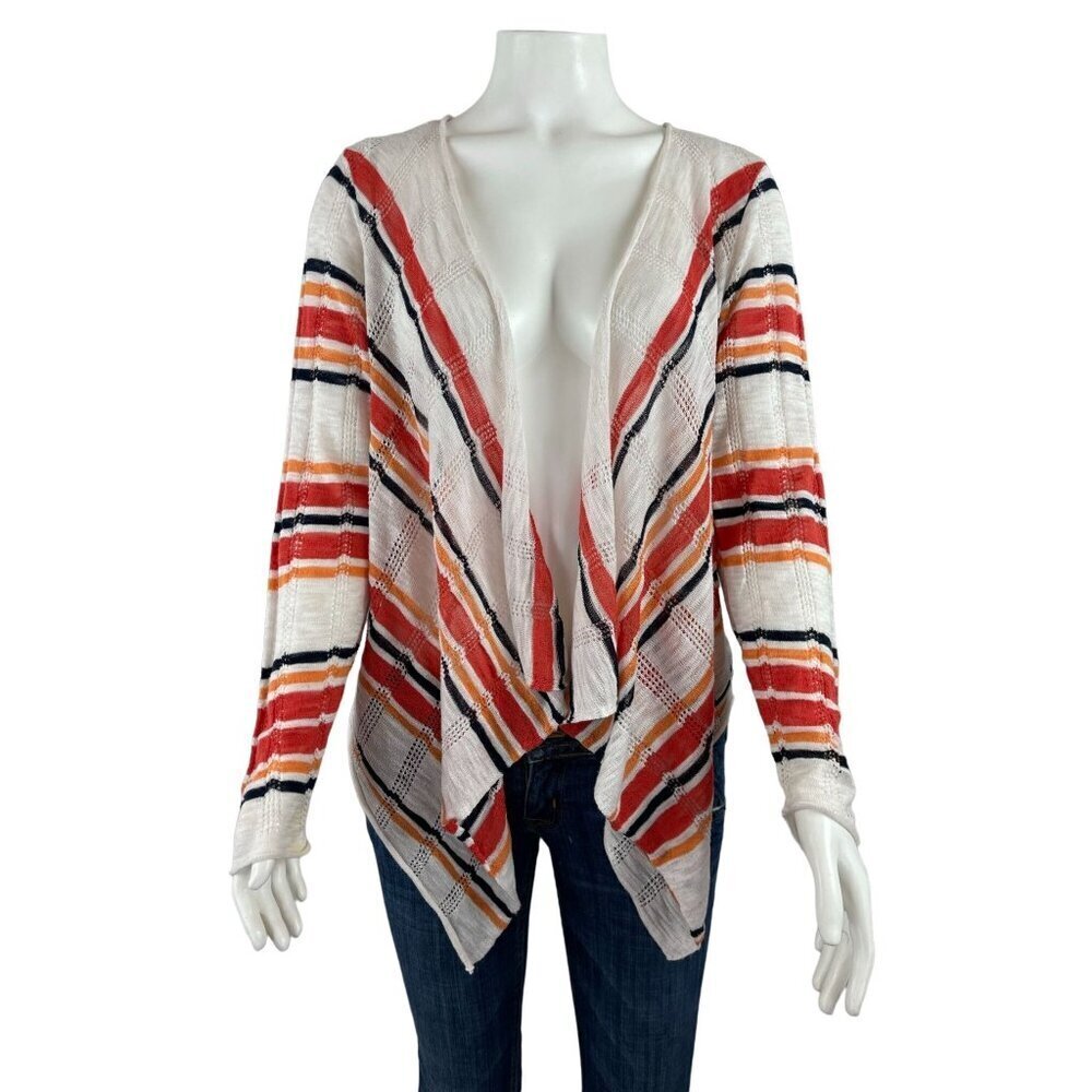 Torrid Striped Cardigan Sweater 1 1X Lightweight Long Sleeve - Picture 1 of 8
